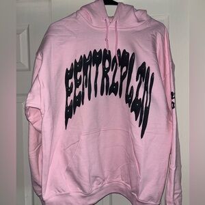 Pink EEM TRIPLIN Large Graphic Hoodie